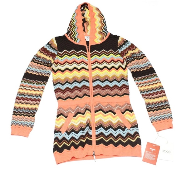 Missoni Sweaters - Missoni Full Zip Hood Sweater XL NWT
